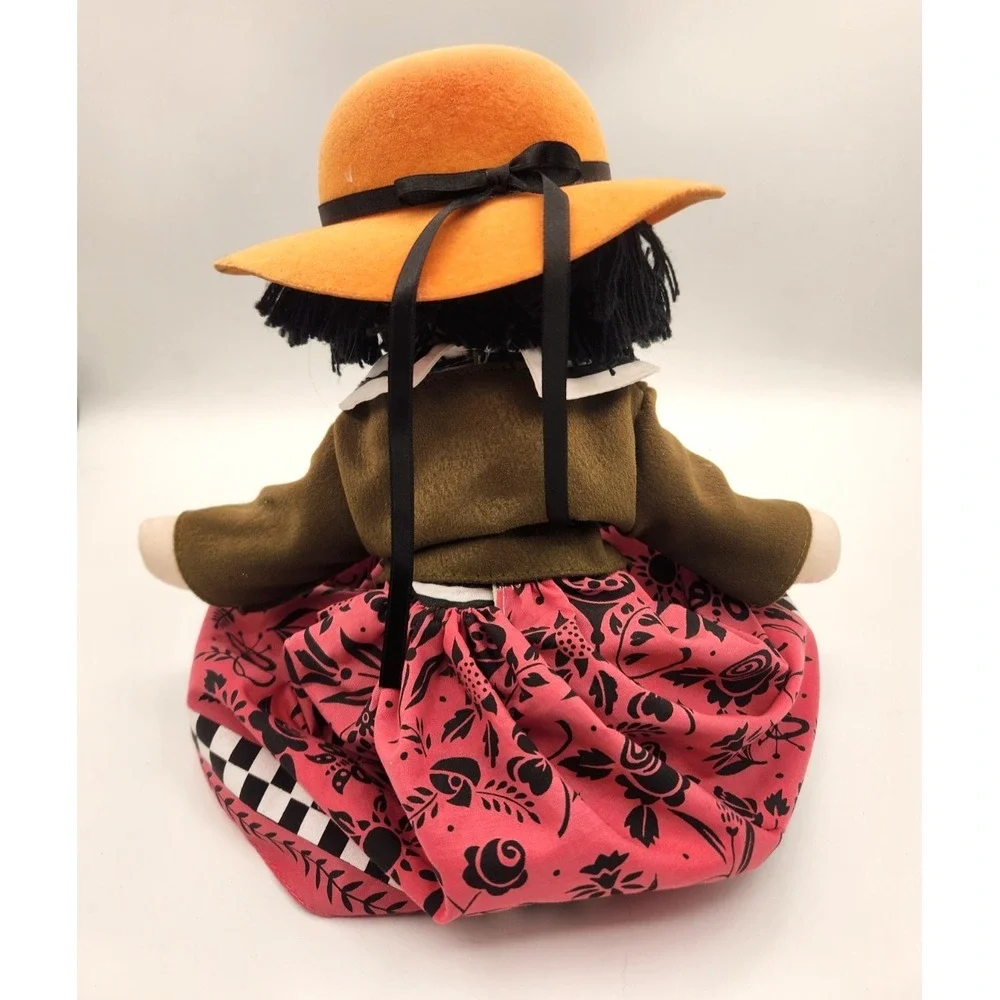 Mary Engelbreit Meghan Girl Cloth Doll Hat Shoes Dress Yarn Hair SCARCE